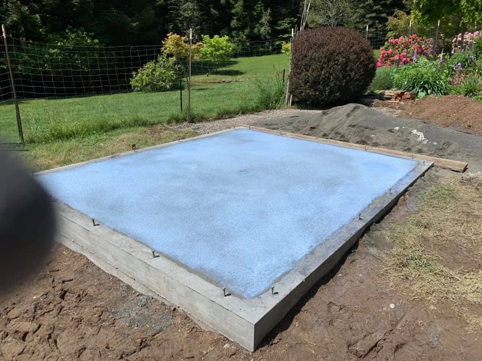 Decorative concrete project by Matson General Contracting on the Mendocino Coast