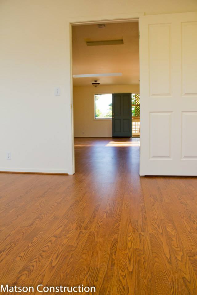 Custom flooring installation by Matson General Contracting Fort Bragg