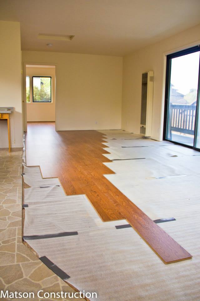 Custom flooring installation by Matson General Contracting Fort Bragg — photo 2