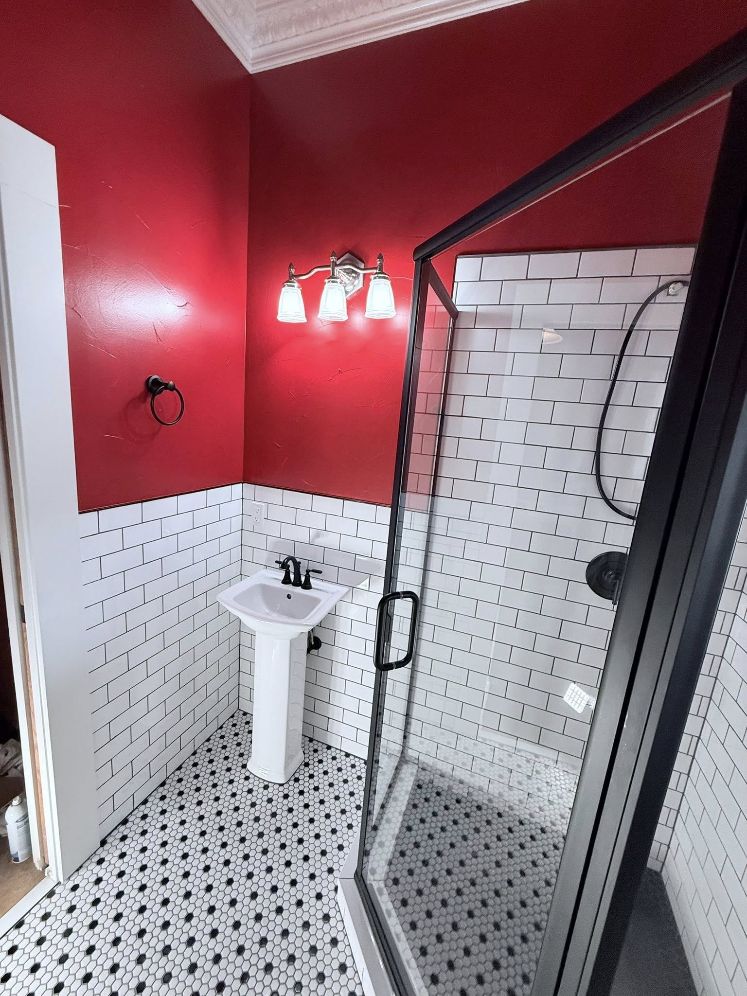 Custom bathroom tile installation by Matson General Contracting Fort Bragg